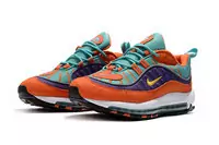 basket nike hommes air max 98 orange red green